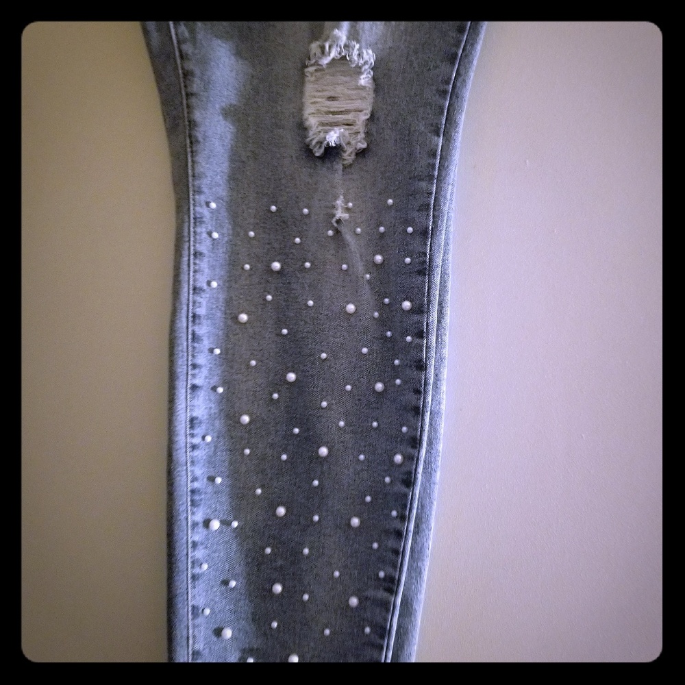 Beaded Jeans
